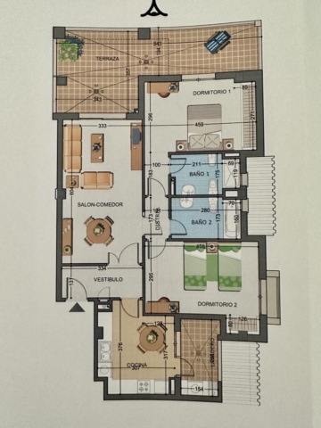 Plattegrond appartement